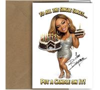 Beyonce Funny Autograph Birthday Card Pop Diva Inspired Reproduction signed Parody Music Humour Greeting Card A5 With Envelope no2046