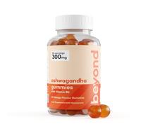 Beyond Ashwagandha Gummies 300mg with Vitamin B6, Lemon Balm, Chamomile & Lavender Extracts - Mango Flavor Vegan 60 Gummies