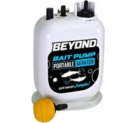 Beyond Bait Pump Portable Live Bait Aerator - Long Lasting Battery Powered Bubbler -Water Resistant Design- XL Air Stone Keep Your Bait Alive Longer