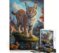 Beyond Bobcat Reality Jigsaw 1000 Pieces for Adults Focus Ability Time Well Spent Interlock Well Xmas Surprise (38x52cm)