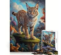 Beyond Bobcat Reality Jigsaw 1000 Pieces for Adults Focus Ability Time Well Spent Interlock Well Xmas Surprise (50x75cm)