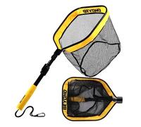 Beyond Braid Floating Fishing Net with Handle - Folding Fishing Net for Easy Storage - Telescopic Landing Net for Bass, Trout, Kayak & Boat Fishing - Durable, Lightweight & Fish Friendly