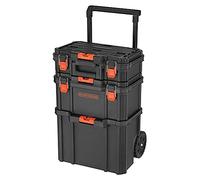 beyond by BLACK+DECKER BLACK+DECKER BDST60500APB Stackable Storage System - 3 Piece Set (Small, Deep Toolbox, and Rolling Tote)