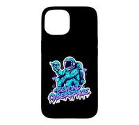 Beyond Cyberspace - Astronaut & Skull Sci-Fi Cyberpunk Case for iPhone 15