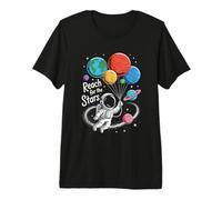 Beyond Earth Cosmic Explorer Moon Landing Art Premium T-Shirt