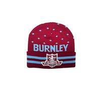 Beyond Happy Burnley Football Bronx Hat - Unisex Winter Beanie Hat with Embroidered Clarets Club Patch (Bronx Hat)