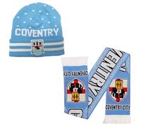 Beyond Happy Coventry Football Bronx Hat - Unisex Winter Beanie Hat with Embroidered Club Patch - 100% Acrylic (Hat & Scarf)