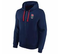 Beyond Happy England Rugby Full Zip Hoodie - Navy Official England Rugby Hoodie - Adults 80% Cotton (UK, Alpha, M, Regular, Regular, NAVY)