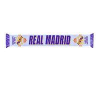 Beyond Happy Hala Madrid Football Supporters Scarf - 100% Acrylic La Liga Spain Madrid Crest - Santiago Bernabeu (White)