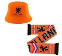 Beyond Happy Holland Bucket Hat - Traditional Dutch Lion Orange Heavy Duty Sun Hat - (100% Cotton, Unisex Design Football & Olympics Support)