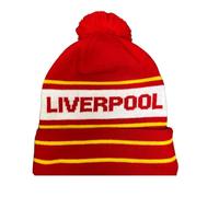 Beyond Happy Liverpool Red and White Ski Bobble Hat - Stylish Winter Beanie for Supporters of The Merseyside Reds - Ultimate Comfort and Warmth