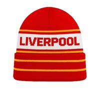 Beyond Happy Liverpool Red and White Ski Hat - Stylish Winter Hat for Supporters of The Merseyside Reds (UK, Alpha, One Size, Bronx Hat)