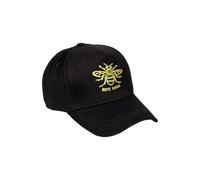 Beyond Happy Manchester Worker Bee Baseball Cap - Heavy Duty, Adjustable, Black, 0161 Unisex Cotton Hat