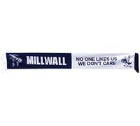 Beyond Happy Millwall Football Crest Scarf 'No One Likes Us' London's Famous Fans Match Day Scarf (100% Acrylic)