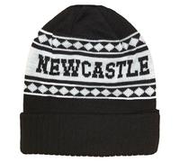 Beyond Happy Newcastle Black and White Ski Hat - Stylish Winter Beanie for Geordies - Ultimate Football Hat for Comfort and Warmth (UK, Alpha, One Size, Bronx Hat)