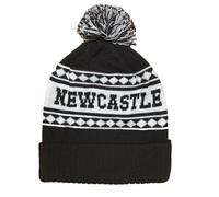 Beyond Happy Newcastle Black and White Ski Hat - Stylish Winter Beanie for Geordies - Ultimate Football Hat for Comfort and Warmth (UK, Alpha, One Size, Bobble Hat)