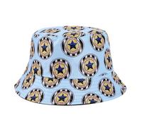 Beyond Happy Newcastle Geordie Bucket Hat - Traditional Black & White Toon Sun & Rave Bucket Hat (Unisex) (Cotton, Reversible)