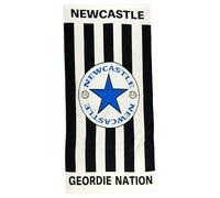 Beyond Happy Newcastle Giant Geordie Beach & Bath Towel, 100% Cotton & 150cm X 75cm, Newcastle Toon Holiday Beach Towel, Big Bath Towel for Newcastle Sports Fans