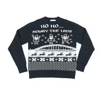 Beyond Happy Newcastle Knitted Christmas Jumper - Geordie Heavy Duty Festive, Unisex Knitted Sweater (UK, Alpha, M, Regular, Regular)