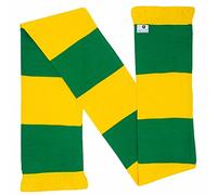 Beyond Happy Norwich Football Fans Green and Yellow Traditional Bar Scarf - Canaries Supporters Scarf (100% Acrylic - Norwich)