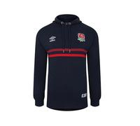 Beyond Happy Official England Rugby Hoodie - Navy Official English Rose Rugby Hoodie - Adults Unisex Hoodie (UK, Alpha, L, Regular, Regular, England)