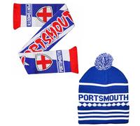 Beyond Happy Portsmouth Hat and Scarf Set - Stylish Winter Hat and Scarf for Pompey Football Fans - Ultimate Comfort and Warmth