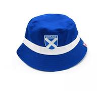 Beyond Happy Scotland Saltire Blue & White Bucket Hat - Heavy Duty Scottish Sun Hat 100% Cotton Unisex Hat