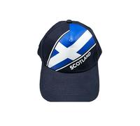 Beyond Happy Scotland Saltire Unisex Baseball Cap - Navy Scottish Flag Cap - Adjustable Scotland Hat