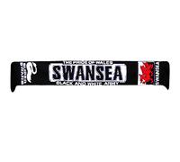 Beyond Happy Swansea 'Super Swans' Pride of Wales Football Supports Scarf (100% Acrylic)