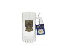 Beyond Happy Yorkshire Rose Pint Tankard - Heavy Duty Glass Yorkshire 'God's Own Country' Drinking Tankard