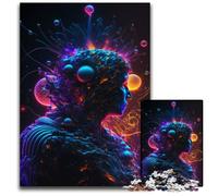 Beyond Human 1000Pc Adults Jigsaw Puzzle Wooden Jigsaw Puzzles Family Game Night Fun, DIY Decorative Artwork 50x75CM/19.68x29.52inch