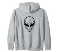 Beyond Our World Mystical Alien Face UFO Zip Hoodie