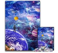 Beyond Our World Puzzles 1000 Pieces for Adults Wooden Jigsaw Puzzles Perfect for Christmas, Halloween, Easter, New Year 50x75CM/19.68x29.52inch