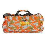 Beyond Shadow Ops™ Go Bag - Luxe Collection Compact Orange Camouflage Duffle Bag for Everyday and Travel Essentials, Gym Bag for Women, Weekender, 2 Side Mesh pockets
