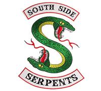 Beyond Snake Set of 3 Clothing Patch, 23 cm, Green and White, Classic, Animal, Sewing, Iron-On