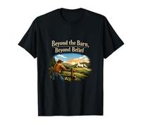 Beyond The Barn Beyond Belief Unicorn Wrangler Art T-Shirt
