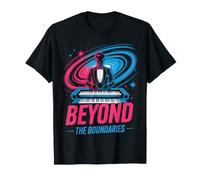 Beyond The Boundaries Neon Piano Design T-Shirt