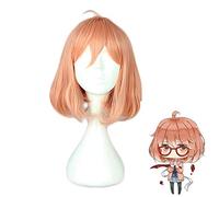 Beyond the Boundary Kuriyama Mirai Wig Cosplay Costume Kyokai no Kanata Women Short Synthetic Hair Halloween Party Wigs PL-308
