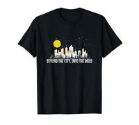 Beyond the City, Into the Wild Value Graphic T-Shirt, Men, Black, S