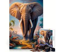 Beyond The Elephant for Adults 1000 Piece Puzzle Mental Workout Peaceful Recreation Unique Gift (50x75cm)