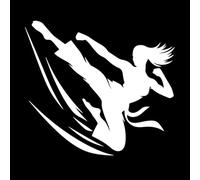 Beyond The Fight The Philosophy of Martial Arts Wall Vinyl Sticker Decor 54.6x60.7cm Art Mural Painting White