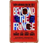 Beyond the Fringe, 1962 Vintage Theatre Metal Tin Signs Room Stuff Wall Decor Sign 8x12 Inch
