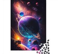 Beyond The Horizon Galaxie Wooden Jigsaw Puzzles 1000 Pieces Jigsaw Creative Rectangular Large Family Puzzle Game Artwork for Adults Teens 1000pcs (75x50cm)