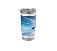 Beyond The Horizon: Jetplane from Behind Stainless Steel Insulated Tumbler