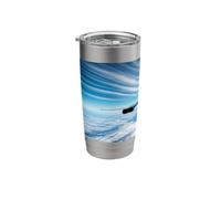 Beyond The Horizon: Jetplane from Behind Stainless Steel Insulated Tumbler