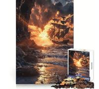 Beyond The Horizon Jigsaw Puzzles 1000 Piece for Adults Intellectual Fun Calm Distraction Sharp Cut Thoughtful Gift (38x26cm)