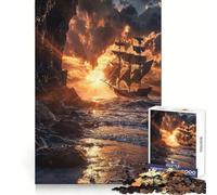 Beyond The Horizon Puzzles for Adults 1000 Piece Reasoning Practice Peaceful Recreation Interlock Well Seasonal Gift (38x52cm)