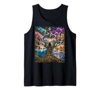 Beyond the Horizon Surreal Fantasy Cosmic Adventure Tank Top