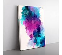 Beyond The Sky Abstract Canvas Wall Art Print Ready to Hang, Framed Picture for Living Room Bedroom Home Office Décor, 60x40 cm (24x16 Inch)