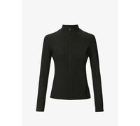Beyond Yoga Womens Darkest Night Spacedye High-neck Stretch-woven Jacket S